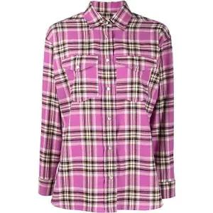 이자벨마랑 MAYOLA (CH0006FA A1I39E BURD) (체크 플란넬 셔츠)