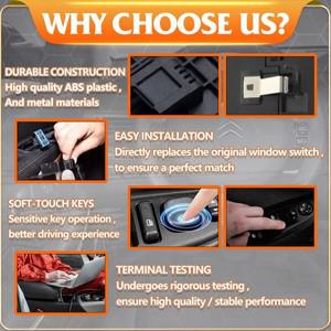 Renault Fluence Samsung SM3 L38 2010-2016 Megane Laguna 2008 호환  자동차 파워 윈도우 마스터 스위치