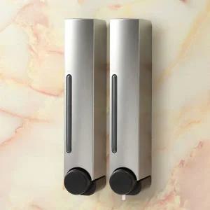 2p세트 350ml 벽걸이 세제디스펜서 실버 물비누 (WEBC6A5)