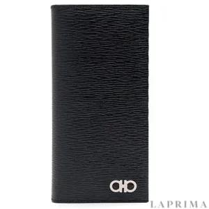 [FERRAGAMO] 페라가모 리바이벌 간치니 장지갑 66-A069 NERO+ROSSO 686018