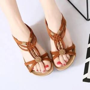 고품질 슬리퍼 웨지 빅사이즈 여자끈샌들 패션샌들 힐 샌들 (WFFYBYT)