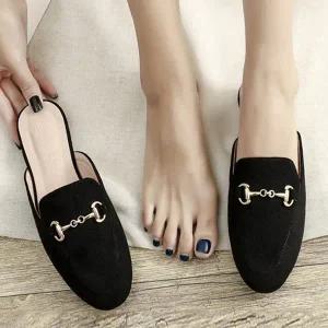 실내화 쪼리 여름슬리퍼 플랫슈즈 가죽 로퍼 단화 뮬 (WFFY9SY)