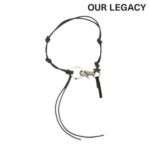 Our Legacy  라돈 목걸이 레더 키체인 블랙 A2208LBL