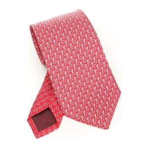 페라가모 마이크로 패턴 내로우 실크 넥타이 351284784689 004