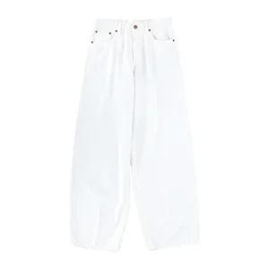 화이트 컬러 버튼 플라이 스트레이트 진 HEW03296GF146XT T0563