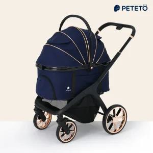 PETETO 프리미엄 네이비 강아지 고양이 개모차 유모차  COSMO_P