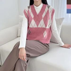 [하프클럽/]조끼코디 여자조끼코디 빅사이즈 조끼 루즈핏 박시핏