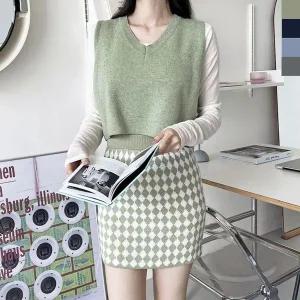 [하프클럽/]여자조끼코디 루즈핏 베스트코디 정장 빅사이즈 신상