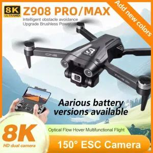 Z908PROMAX 드론 8K 항공 촬영 전문가용 HD 카메라 5G WIFI FPV RC 브러시리스 모터 접이식 쿼드콥터 RC UA