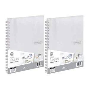 칼라칩 TI54NX28 스프링화일 A4 20매 투명