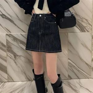[하프클럽/]여자 하이웨이스트 에이라인 미니스커트