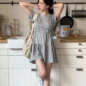 [하프클럽/]여성 잔주름 귀여운 차르르핏 쁘띠 원피스