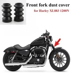 할리 데이비슨 XL883 1200N C L V쇼크 업소버 액세서리 용 2PCS 39mm 오토바이 고무 프론트 포크 가드