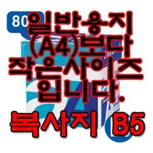 더블에이(더블A) XN90GC62 복사용지 (80g/B5/1Box)