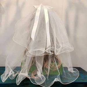 셀프웨딩 더블 베일 면사포 웨딩 소품