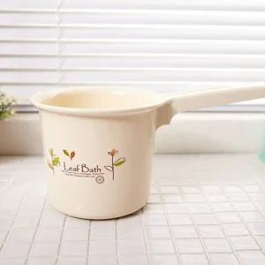 잎새 바가지 대 플라스틱 욕실바가지 자루바가지