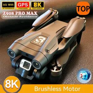 Z908Max 듀얼8K GPS 10KM 드론 전문가용 WIFI FPV 장애물 회피 브러시리스 4축 접이식 RC 쿼드콥터 에이프