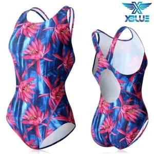 [하프클럽/]XBLUE 여자 원피스 수영복 Z212245 날씬해보이는수영복