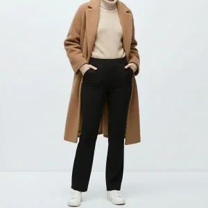 [하프클럽/]여성 세미 부츠컷 기모 스판바지 심플 겨울기모 밴딩 팬츠