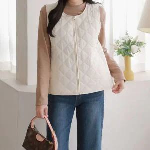 [콩심팥심]누빔 경량 조끼 빅사이즈