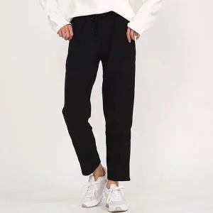 [하프클럽/]걸 일상용 프리미엄 심플 올블랙겨울융털 윈터소재 겨울바지