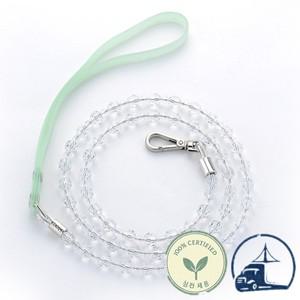 반려동물 비즈 가죽 끈 유행 공주 스타일 크리스털 작은개 고양이용 ABS 골절 방지 액세서리