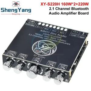 XY-S220H TZT 160Wx2220W TDA7498 블루투스 서브우퍼 파워 앰프 보드 2.1 채널 하이파이 클래스 D 오디오