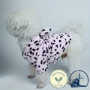 개와 고양이용 애완 동물 옷 후드 플란넬 따뜻하고 편안한 모자 장작은 귀 2 유전자