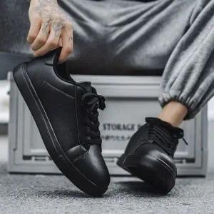 남성용 트렌디 캐주얼 세련된 모던 로우탑 스니커즈 키높이하이탑
