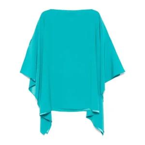 지안루카 카파놀로 루즈핏 슬래시 넥 드레이프 슬리브 블라우스 25ET591 200EVE