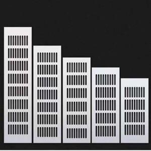 통풍구 천공 시트 알루미늄 공기 인공 호흡기 그릴 커버 옷장 신발 용 환기 에어컨 홈 장식