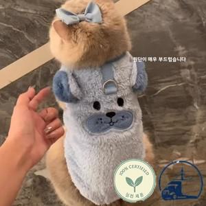 작은개와 고양이를 위한  가을 겨울 애완 동물 옷 귀여운 돼지 패턴 스웨트셔츠 손세탁 비숑 테디 포메라니