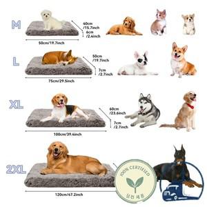 작은 중형개와 고양이를 위한 정형외과용 애완 동물 침대용 1개의 사각형 소프트 쿠션 청소가 쉽고 내구성
