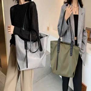 [하프클럽/]나일론 보부상 가방 숄더백 어깨에매는 큰 쇼퍼백