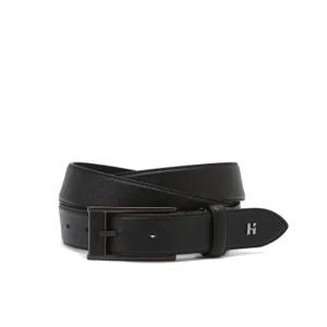 헤지스 액세서리 26SS [선물추천][백화점BEST]블랙 단색 H장식 소가죽 벨트 HJBE6E331BK
