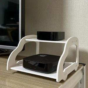 공유기 셋탑박스 수납함 벽면 장식 정리선반 미니 가전 정리함