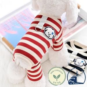 작은개와 고양이를 위한  네발 스웨터 테디 비숑 포메라니안 애완동물 옷 가을 겨울 스타일 캐주얼 귀여운