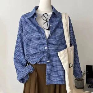 [하프클럽/]박시핏 F/W 사이드포켓체크셔츠 머스트해브 와이셔츠