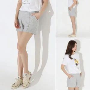 [하프클럽/]여자 모던 세련된 핀턱 컷 하이라이트데일리 3부 숏팬츠