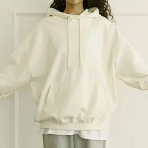 [하프클럽/]프리미엄 박시핏 노멀 패턴미니멀한 데일리 후드티셔츠