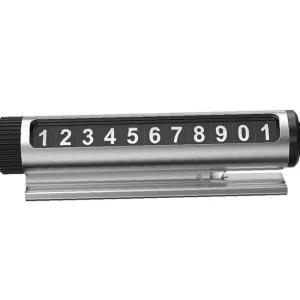 에코너 주차번호판 차량용 비상 해머 겸용 주차 번호 알림판 (실버) (SF1) 연락처표기판