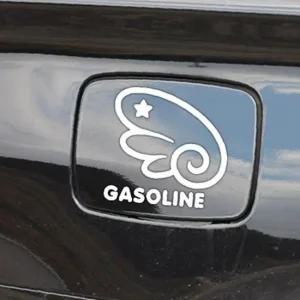 ksr 천사날개 가솔린우측 자동차 주유구스티커 화이트