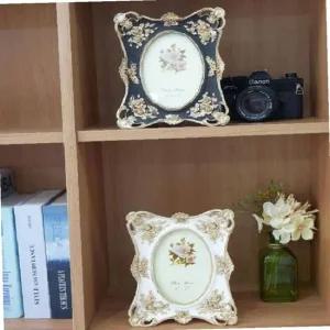 ksr 앤틱 로즈 사각 액자 (블랙/화이트)