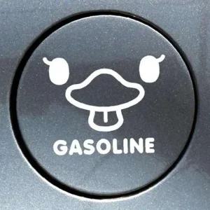 ksr 메롱오리 가솔린 자동차 주유구스티커 화이트