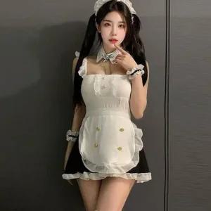 백포인트메이드 코레 섹시 망사 란제리 이지 슬립