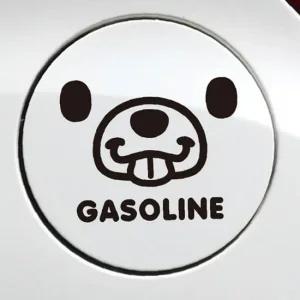 ksr 메롱곰 가솔린 자동차 주유구스티커 블랙
