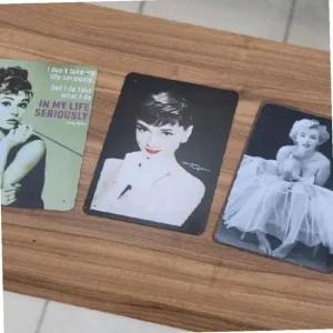 명화 틴 액자 (오드리햅번/마릴린먼로)