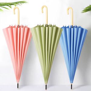 제이스 16K 튼튼한 장우산 레이니데이 파스텔 자동우산 양산 7컬러