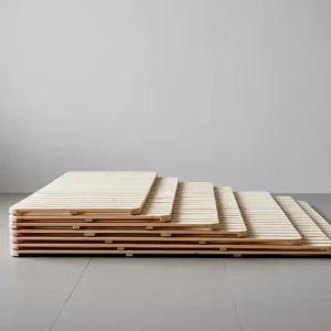 장인가구 아이브 감성 접이식 원목 침대프레임 매트리스깔판MS