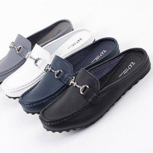 [더힐][더힐슈즈] 가죽 체인 여자 여성로퍼 블로퍼 뮬 슬리퍼 2.5cm/4color sjcnk065